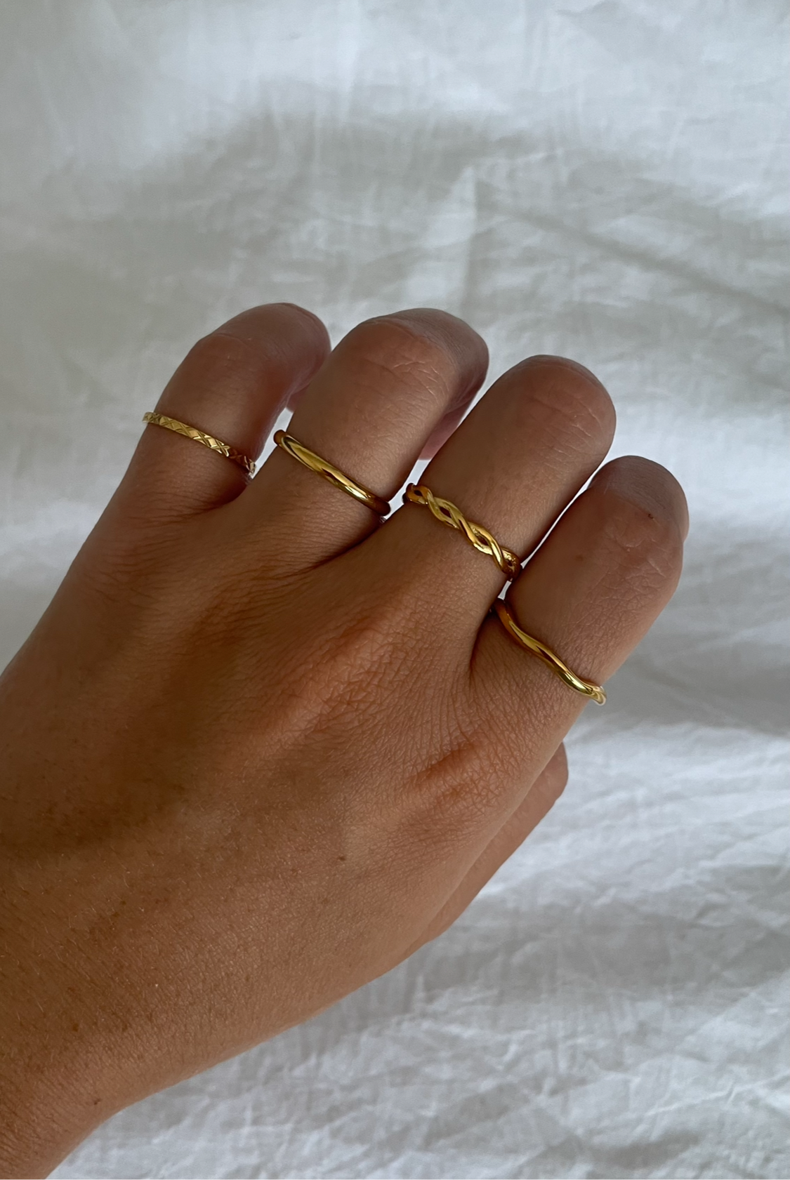 Band Ring | Gold Plated Stainless Steel | Tarnish Resistant