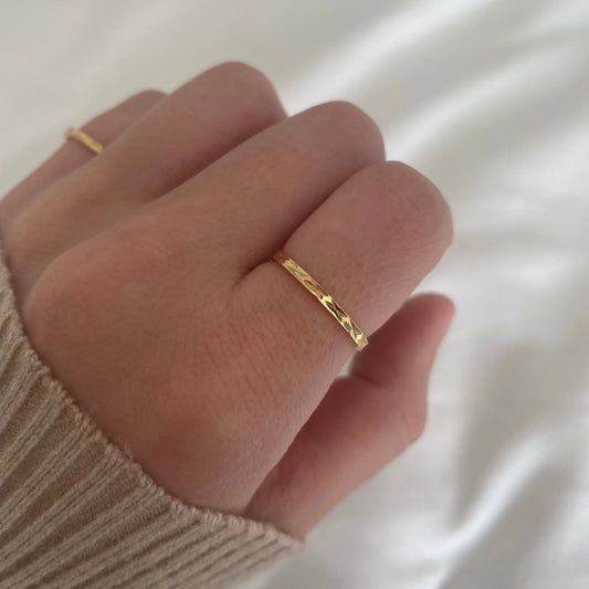 Olivia Ring | 18k Gold Plated Stainless Steel | Tarnish Resistant