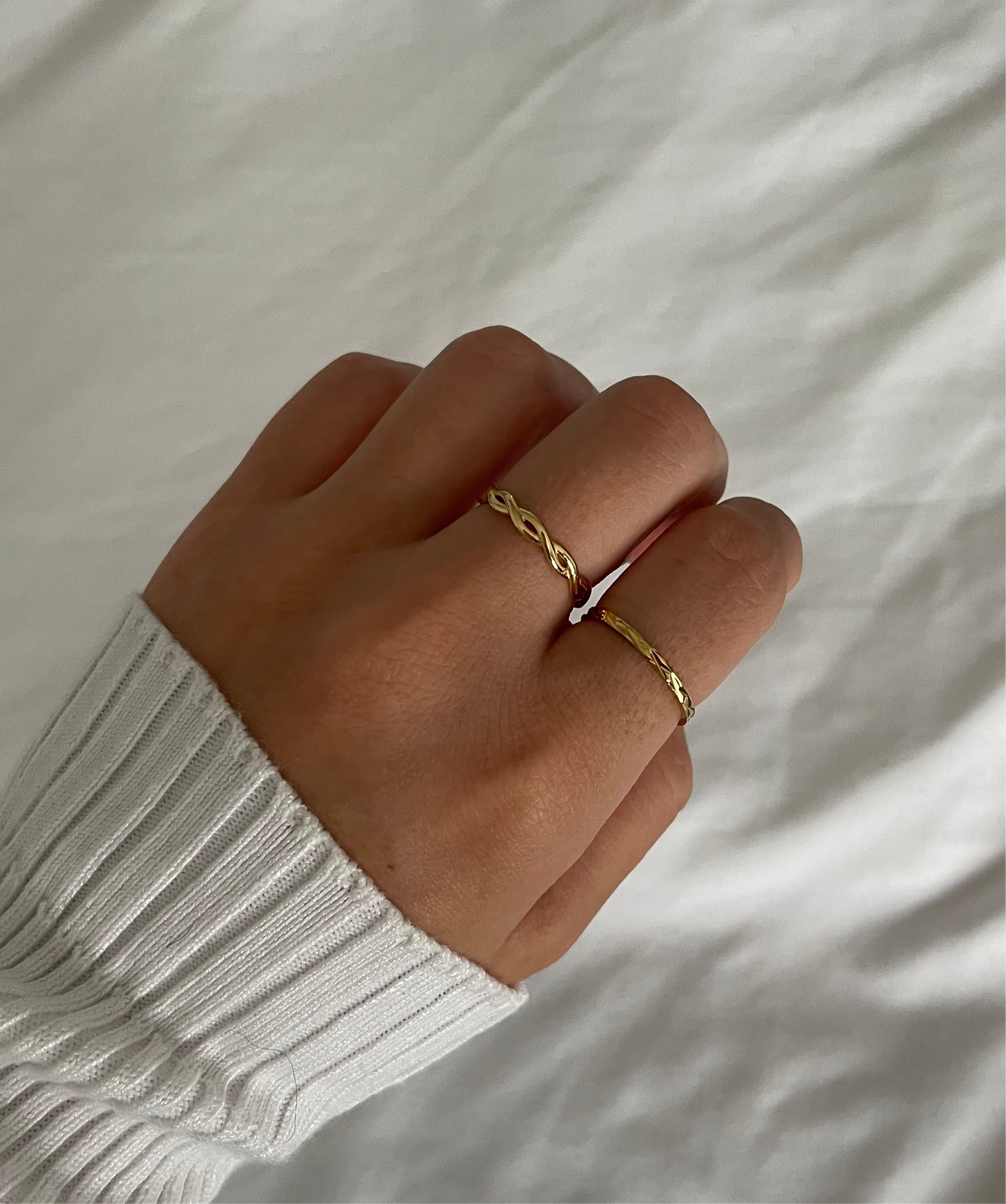 Amie Ring | 18k Gold Plated Stainless Steel | Tarnish Resistant