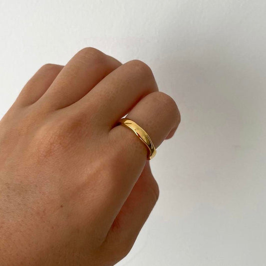 Wavey Ring | 18k Gold Plated Stainless Steel | Tarnish Resistant