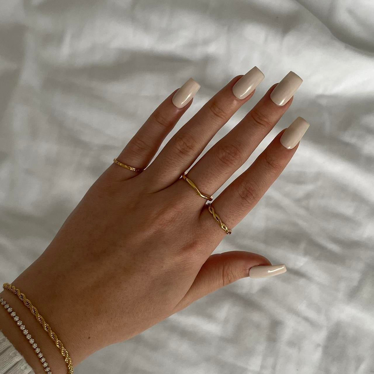 Wavey Ring | 18k Gold Plated Stainless Steel | Tarnish Resistant