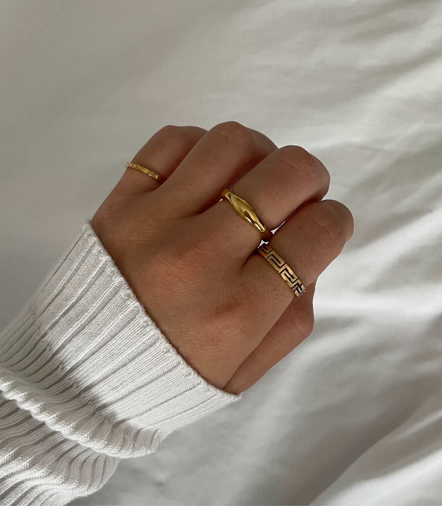 Wavey Ring | 18k Gold Plated Stainless Steel | Tarnish Resistant