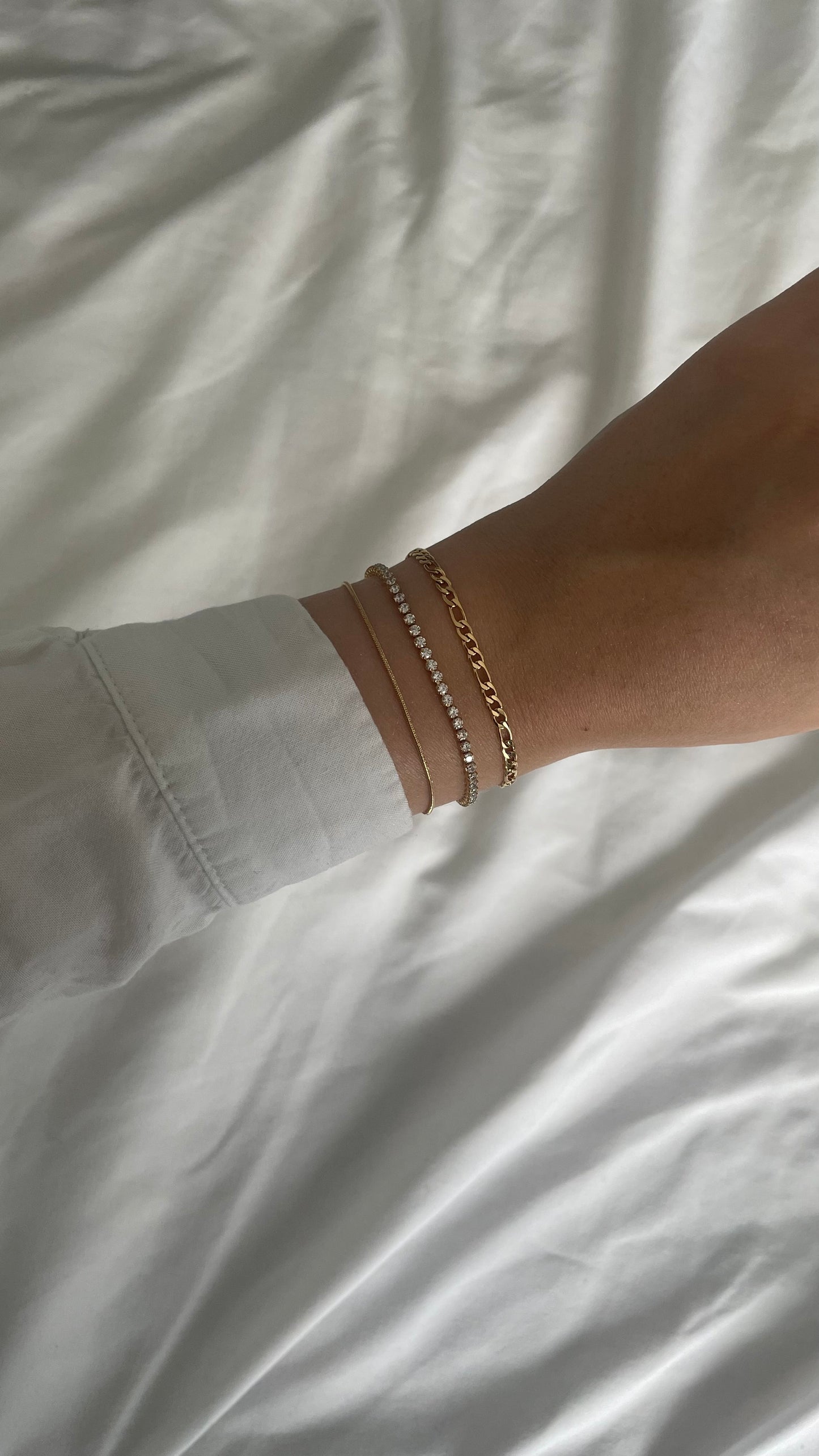 Dainty Round Snake Bracelet | 14k Gold Plated Stainless Steel | Tarnish Resistant