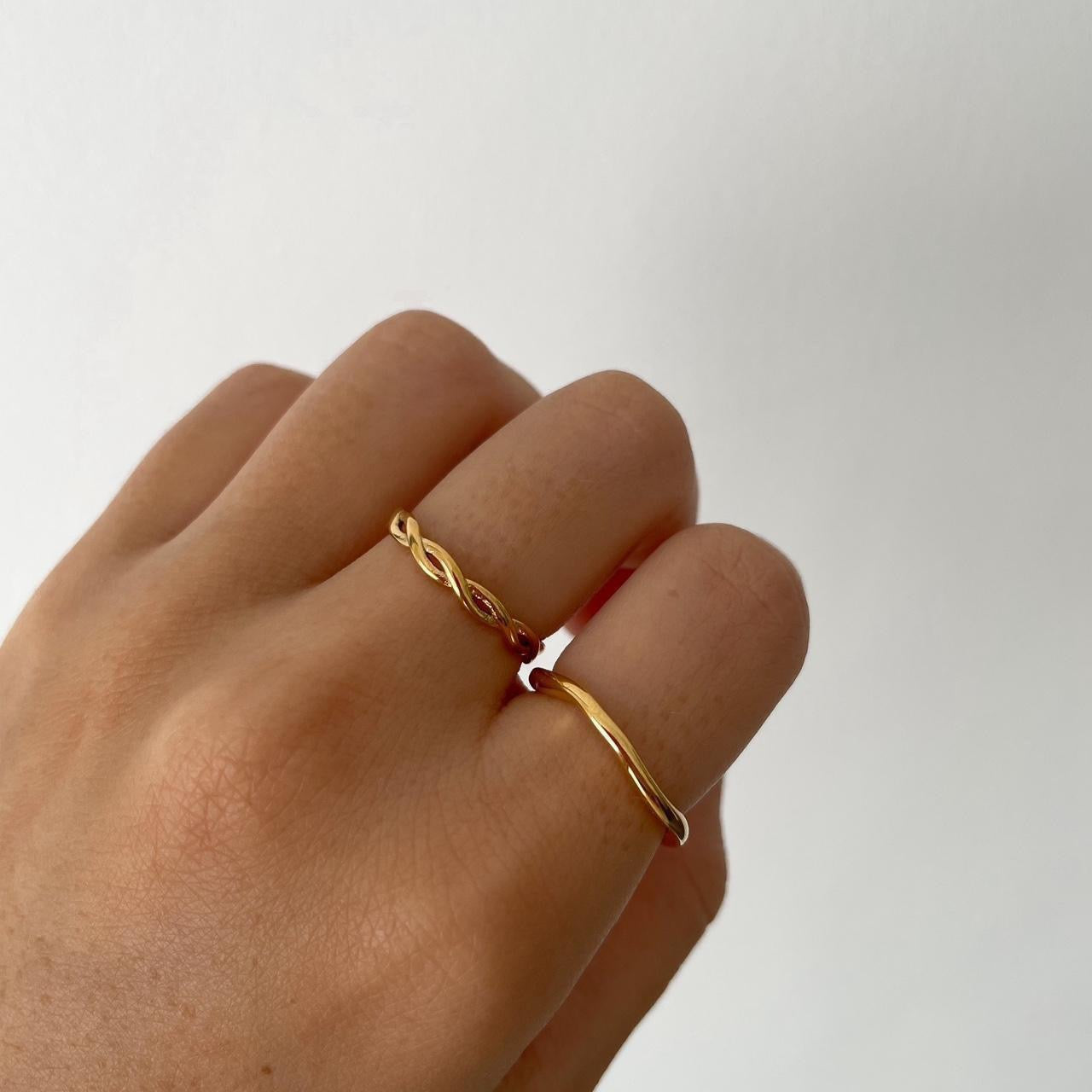 Wavey Ring | 18k Gold Plated Stainless Steel | Tarnish Resistant